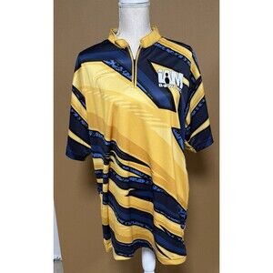 IAM Electric Zig Zag Bowling Shirt XL Mens